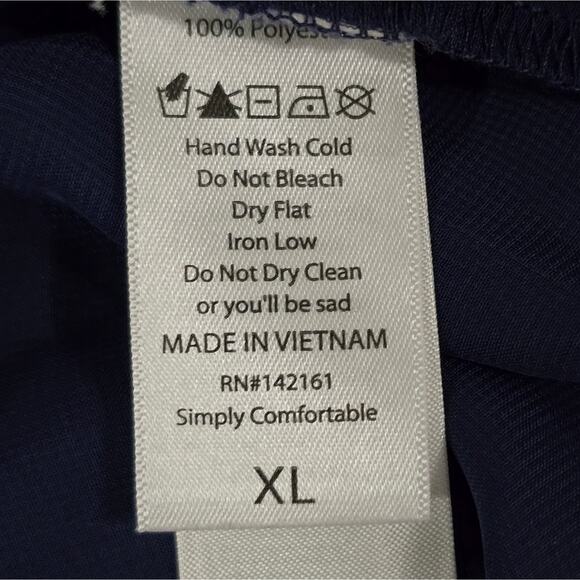 LulaRoe Duster Kimono Blue Crocheted Lace Size XL - Picture 5 of 7